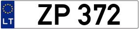 Trailer License Plate